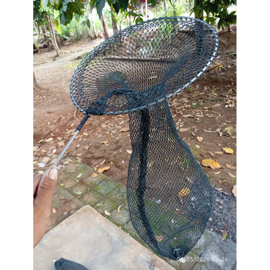 Korang/koja jaring wadah ikan tebal dan kuat, Lingkaran atas 30 cm Up, Panjang 50 cm - 180 cm
