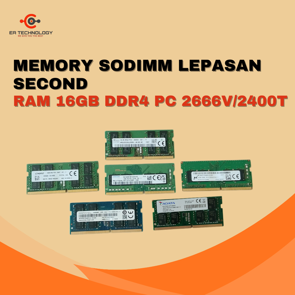 MEMORY SODIMM LEPASAN SECOND RAM 16GB DDR4 PC 2666V/2400T