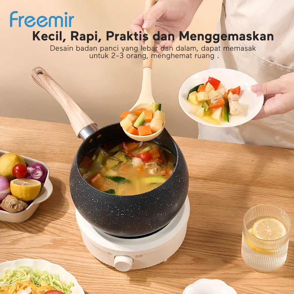Freemir Panci Gemoy Stainless 304 / Panci Susu / Panci Mie