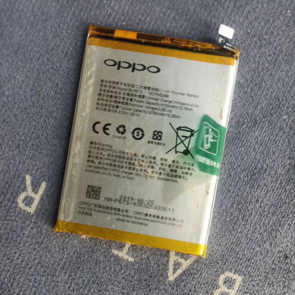 baterai Oppo a5s/BLP673 ORIGINAL COPOTAN