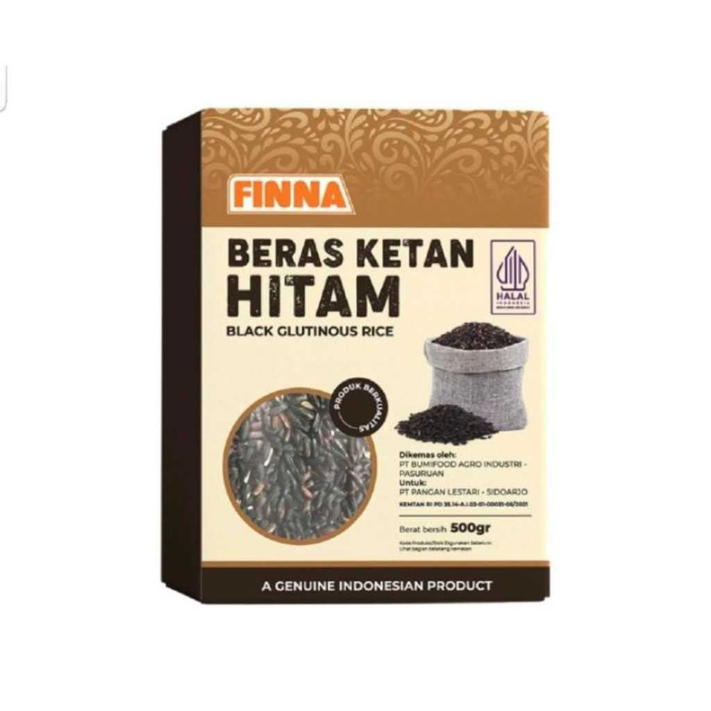 Finna beras ketan hitam 500g - finna beras ketan hitam - beras ketan hitam