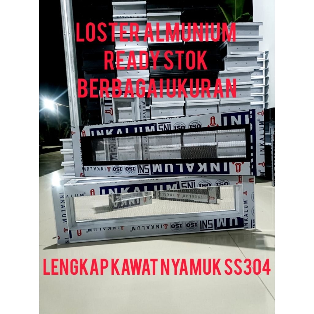 LOSTER ALMUNIUM LENGKAP KAWAT NYAMUK
