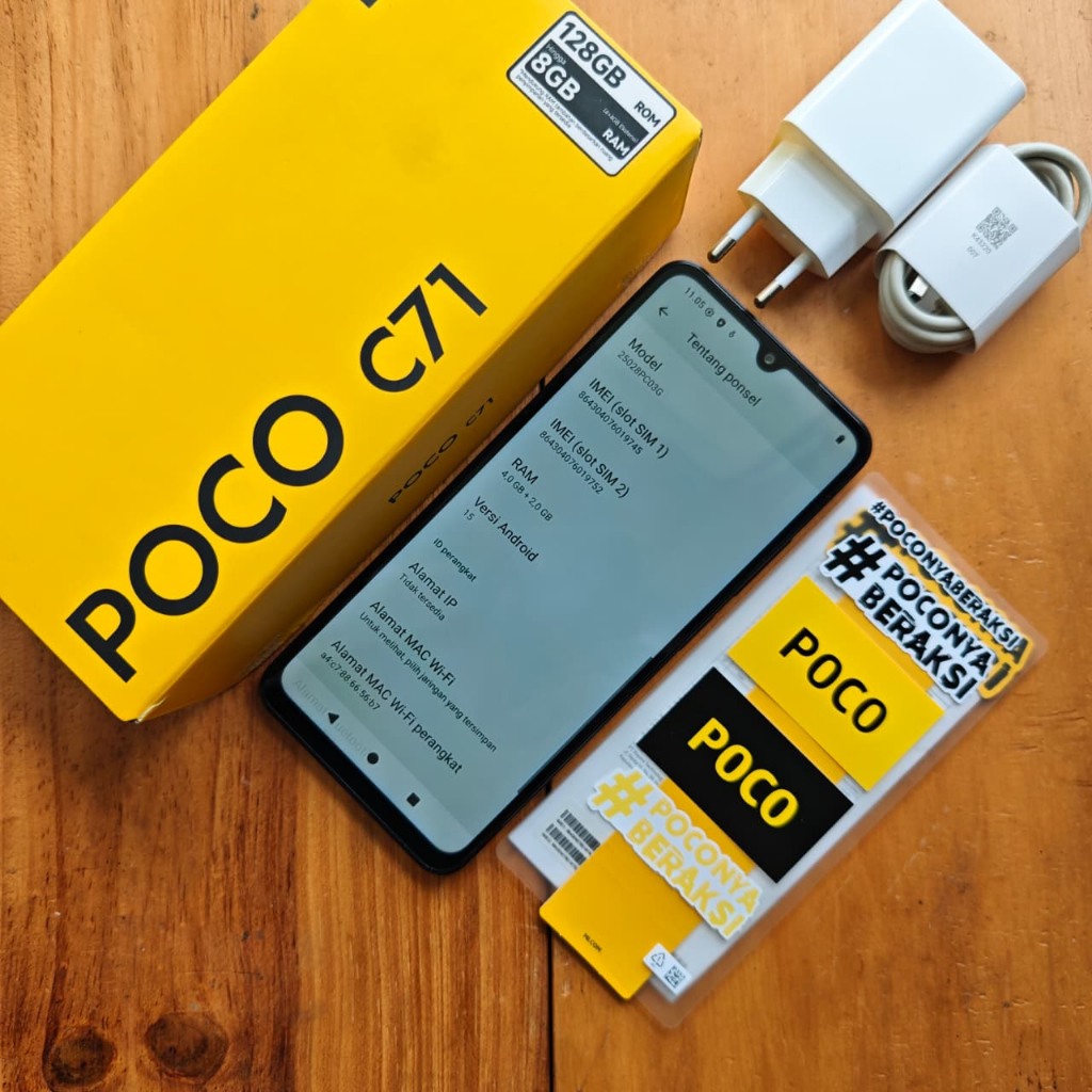 POCO C71 SECOND 4/128GB HANDPHONE SECOND HP SEKEN HP BEKAS HP MURAH