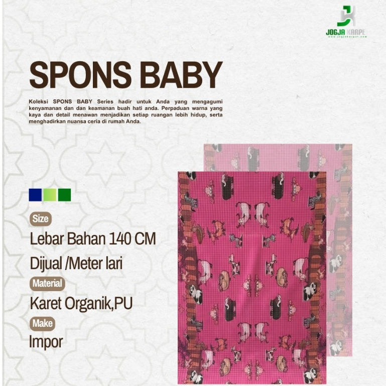 Karpet Perlak Bayi Meteran Lebar 140 cm