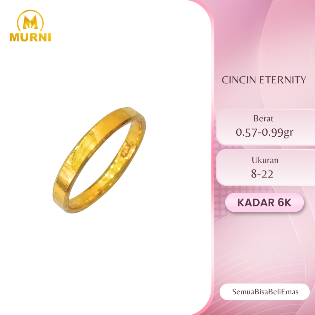 Cincin Eternity 6K Murni Bekonang