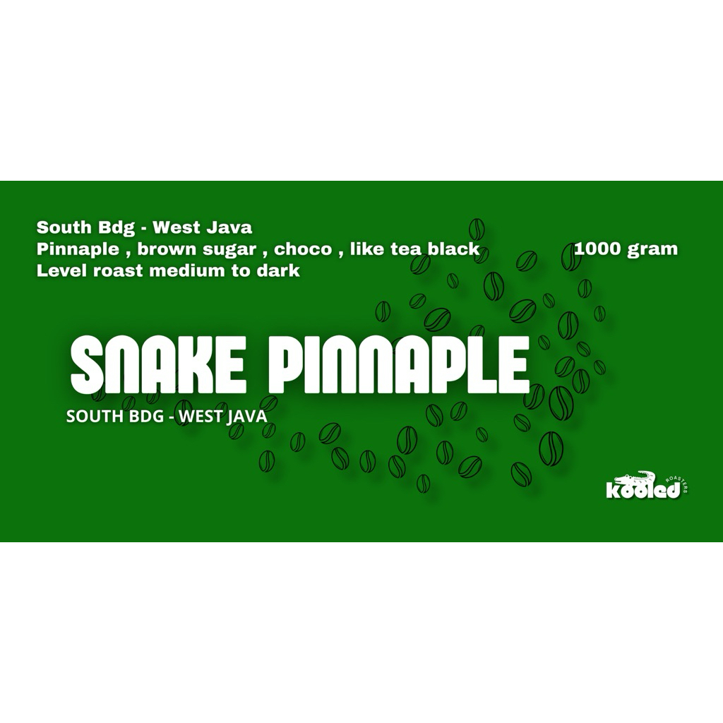 BIJI KOPI ESPRESSO BASE FULL ARABIKA - SNAKE PINNAPLE 1KG