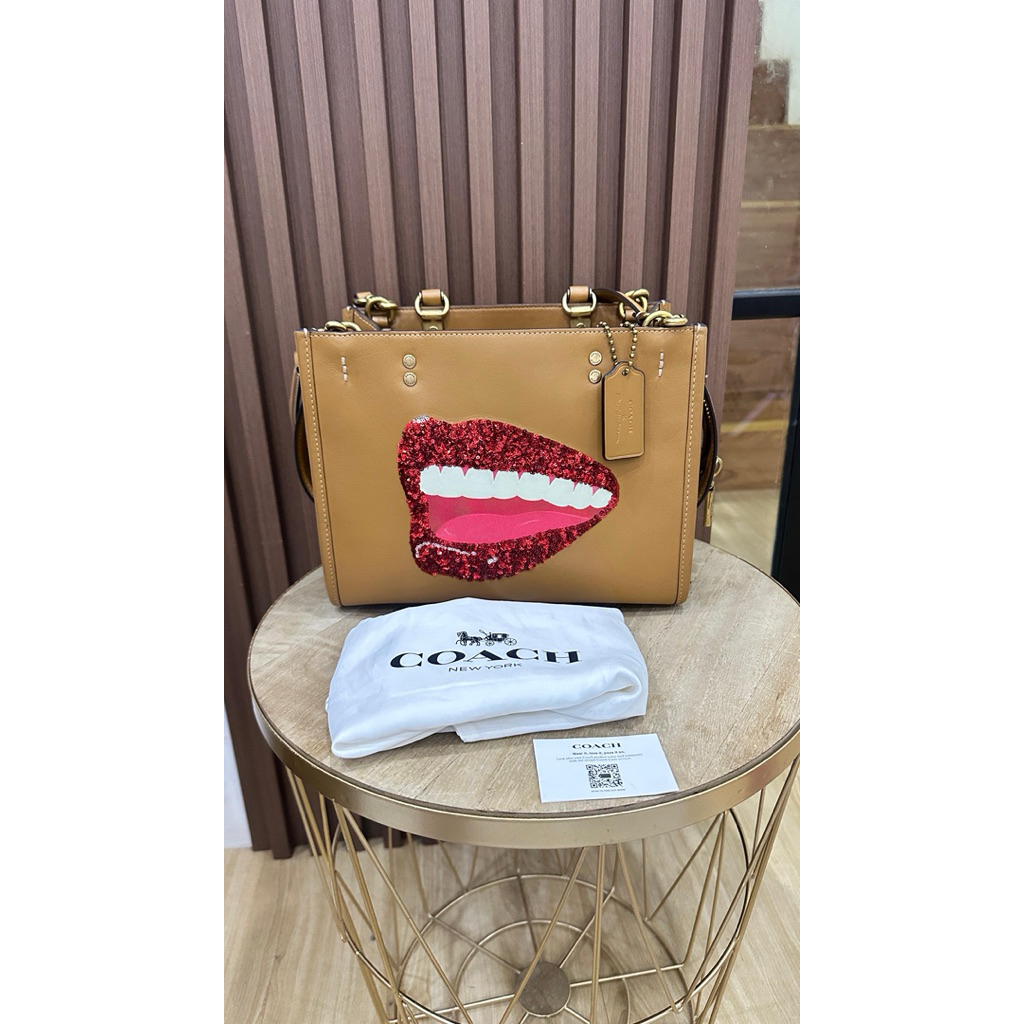 tas rogue bibir 25 coklat original