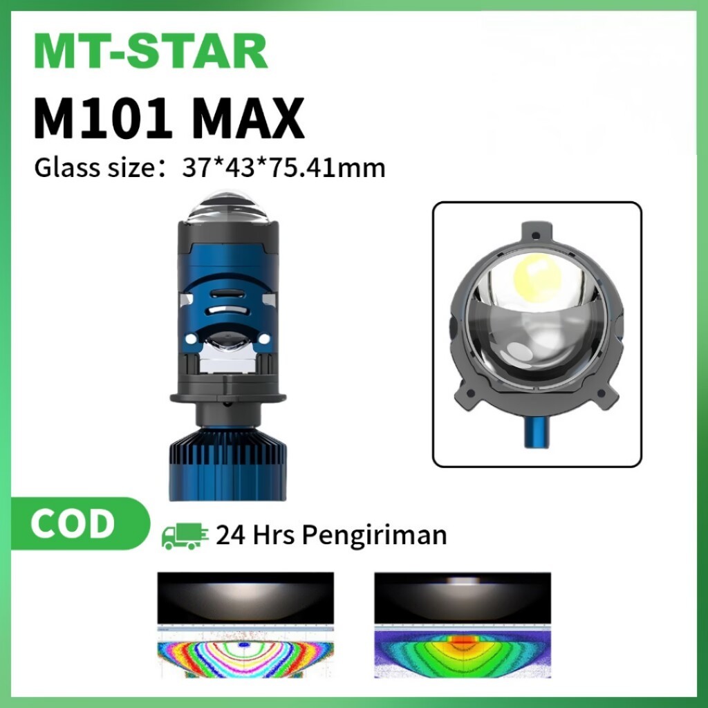 MT STAR Indonesia H4 M101/H4 M101 Max Lampu Projector Buat Mobil&Motor Premium With Cooling Fan