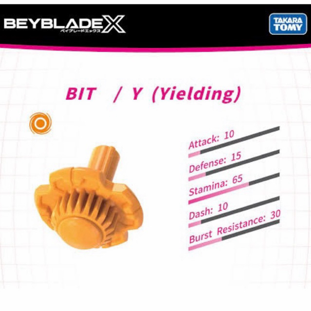 Beyblade X Bit Yielding CX New sealed original Takara Tomy,tanpa blade dan ratchet