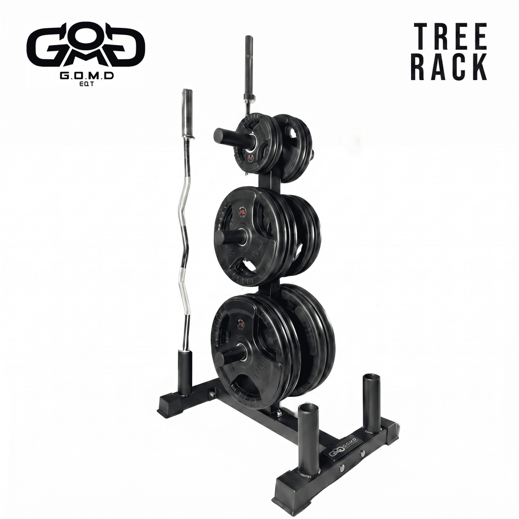 Tree Rack GOMD Rak Barbel Barbell dan Plate Rack