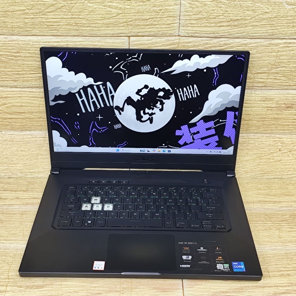 Laptop 2nd ASUS TUF DASH F15 FX516PE Core I7-11370H RAM 16GB SSD 512GB RTX 3050 TI