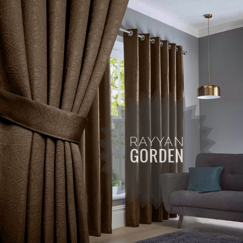 RG_Gorden blackout 12 smokring tebal Gorden smokring pintu/jendela  polos hordeng tirai premium gord