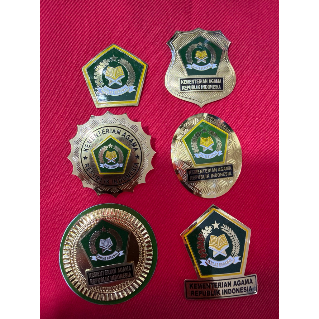 [NEW] Pin Kemenag RI - Pin dada Kemenag RI - Pin bros KEMENAG RI - Pin kementrian Agama Republik Ind