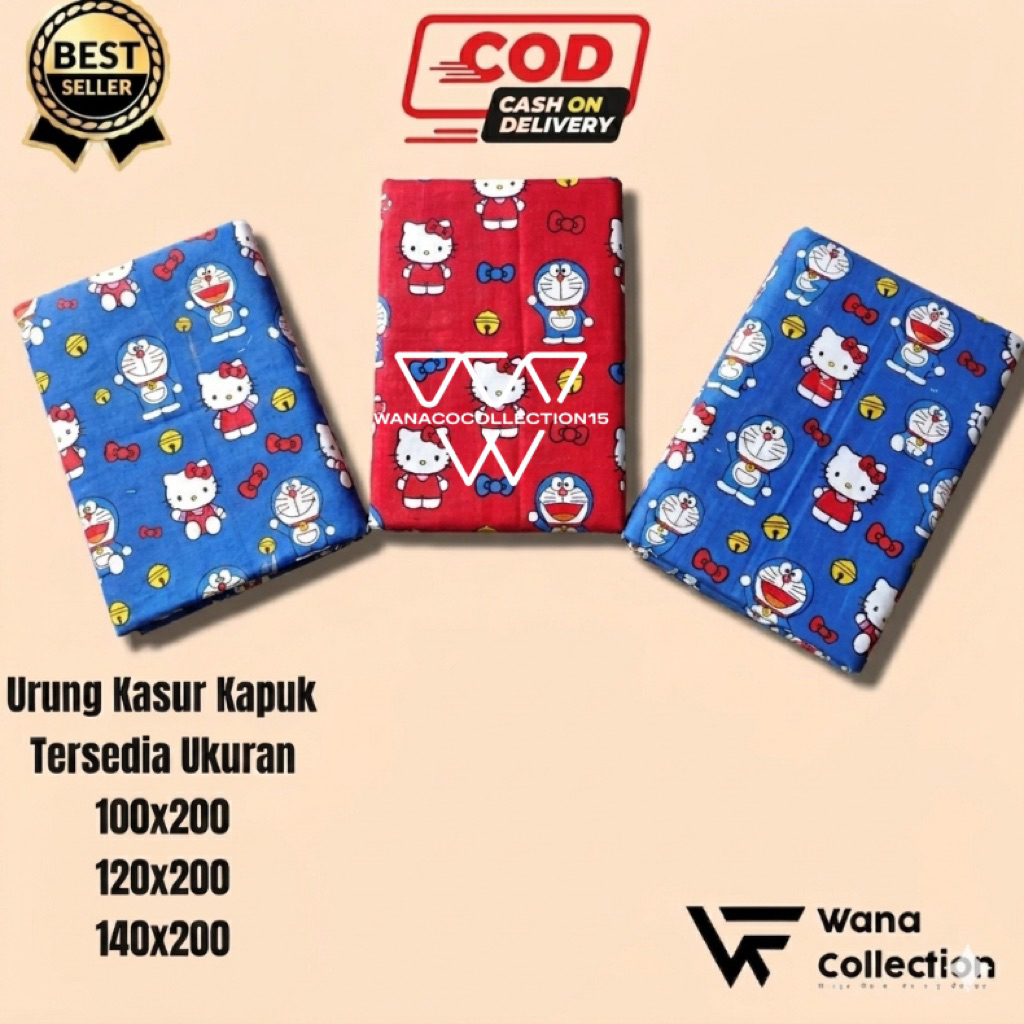 urung kasur kapuk premium tebal halus/kain kasur kapuk tinggal isi/kulit kasur kapuk