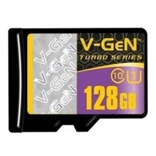 V-Gen MicroSD Turbo Series Memory Card (128 GB, 64GB, 32GB, 16GB, 8GB)(Class 10 dan 6) (Bekas Pakai)