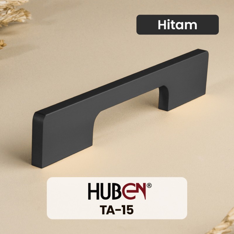 Handle Huben TA15/128 BLACK Tarikan Lemari Handle Huben Best Quality Authentic