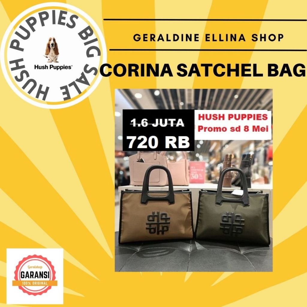 Tas Tote bag Hush puppies original sale seri CORINA