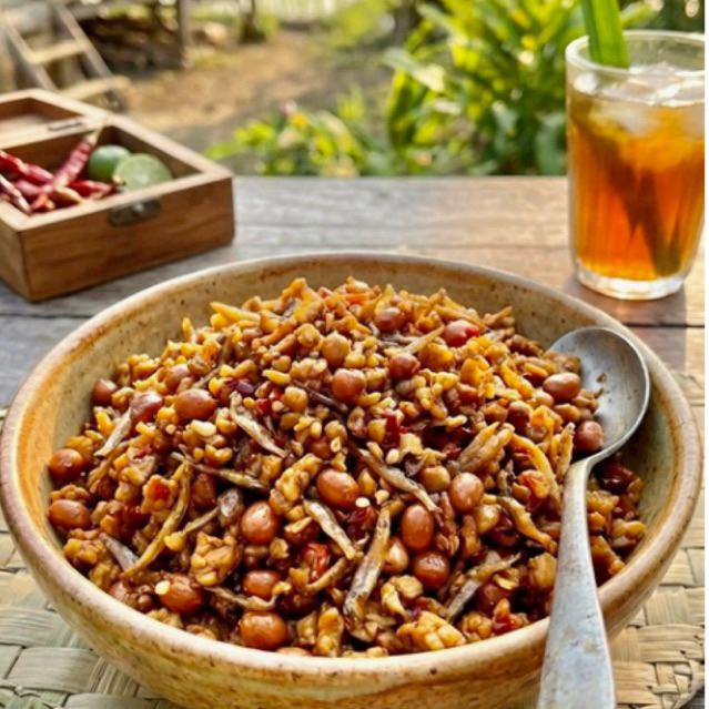 orek tempe teri kacang