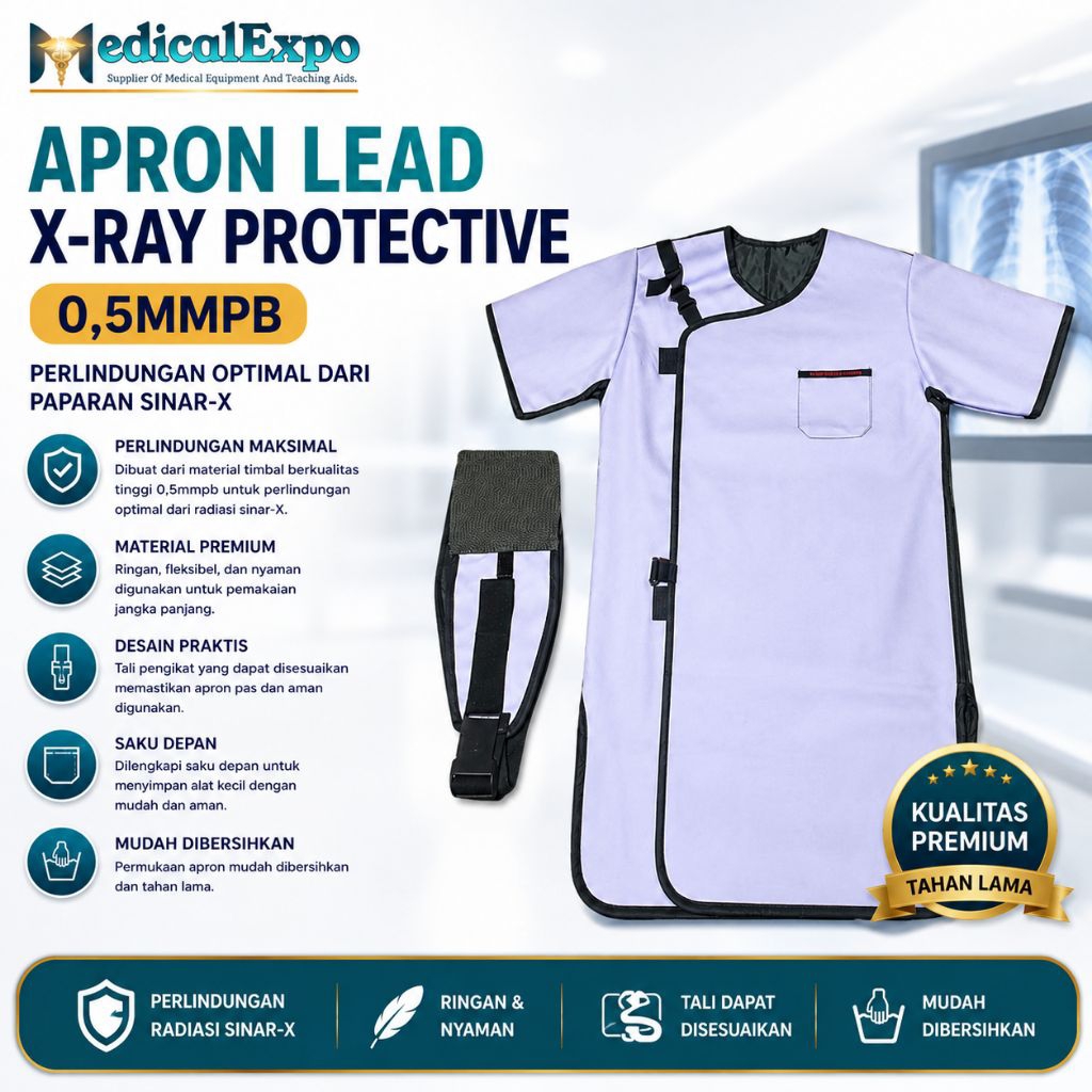 APRON LEAD X-RAY PROTECTIVE 0,5MMPB / X-RAY PROTECTIVE APRON SUPER LEMBUT