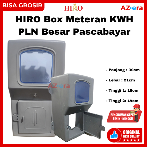 HIRO Box Meteran KWH PLN Besar Pascabayar Outdoor Box KWH Listrik Tutup Meteran Listrik