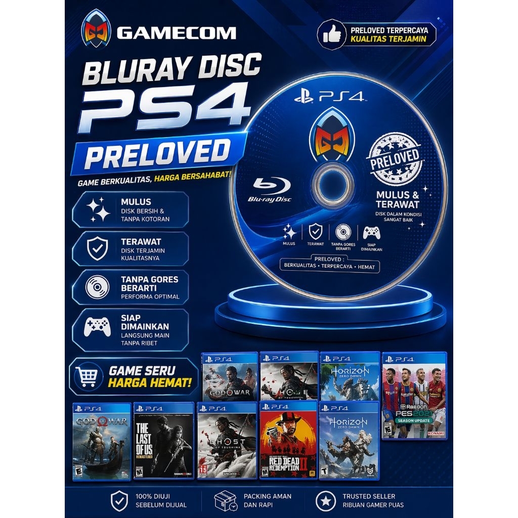 Game Game Playstation 4 PS4 Original Bekas Preloved
