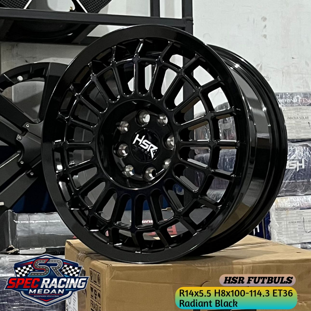 Promo velg r14 hsr futbuls untuk agya ayla sigra brio avanza xenia livina velg baru hsr ring 14