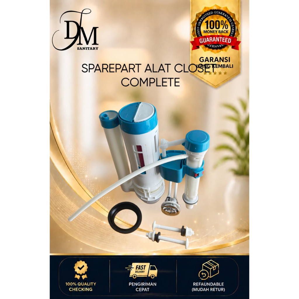 PELAMPUNG CLOSET KOMPLIT UNIVERSAL DUAL FLUSH MODEL TOTO / AMERICAN STANDART / VOLK / INA