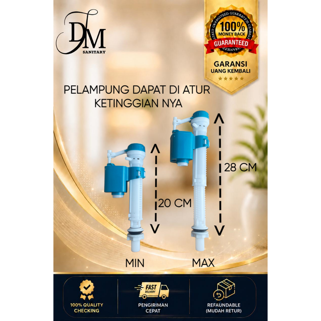 PELAMPUNG CLOSET UNIVERSAL DUAL FLUSH MODEL TOTO / AMERICAN STANDART / VOLK / INA