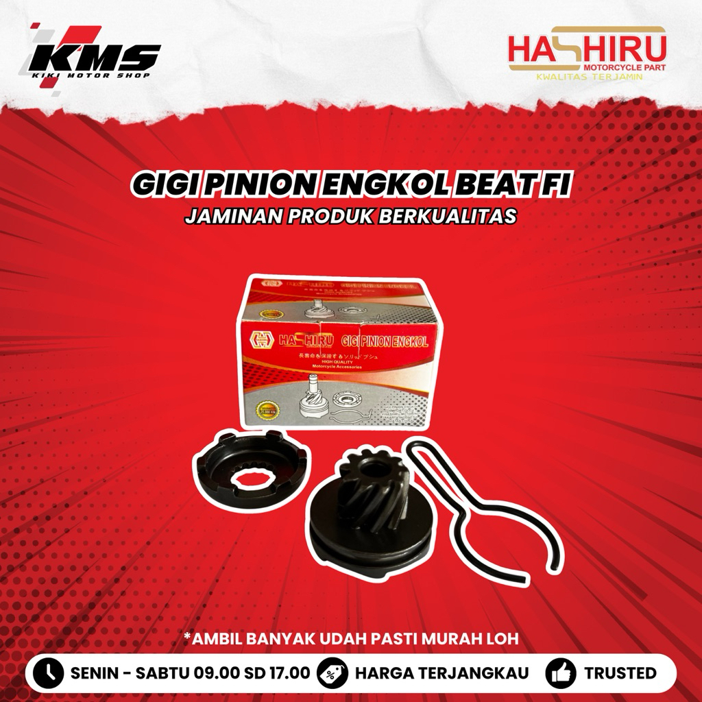 HASHIRU PARTS Gigi pinion engkol motor Beat fi