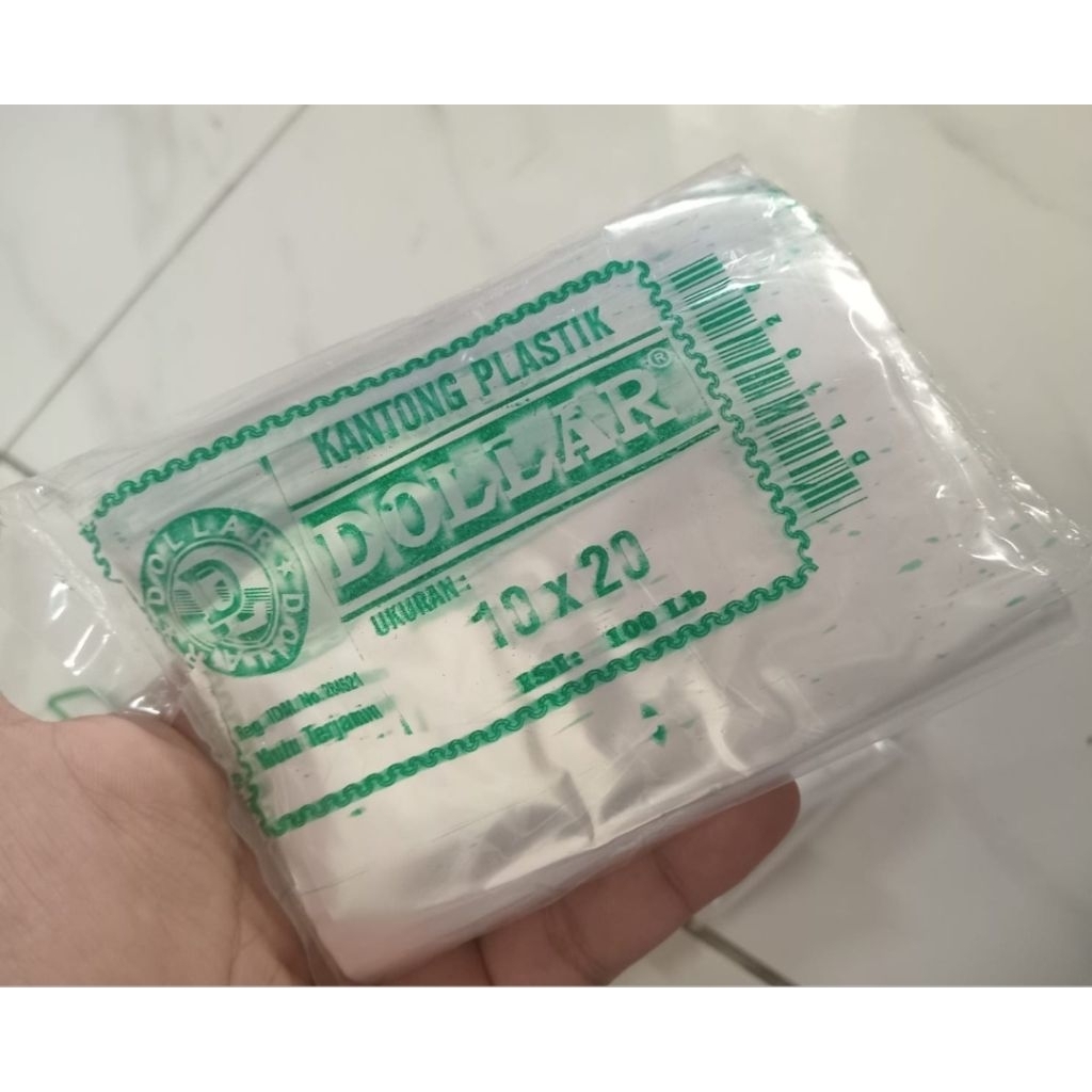 Plastik dollar 10 x20