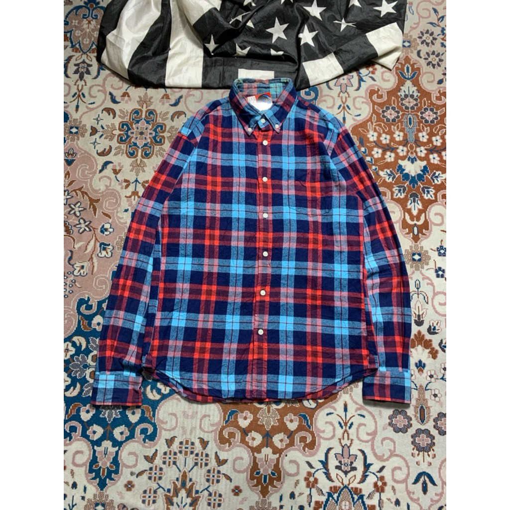 KEMEJA FLANEL GLOBAL WORK