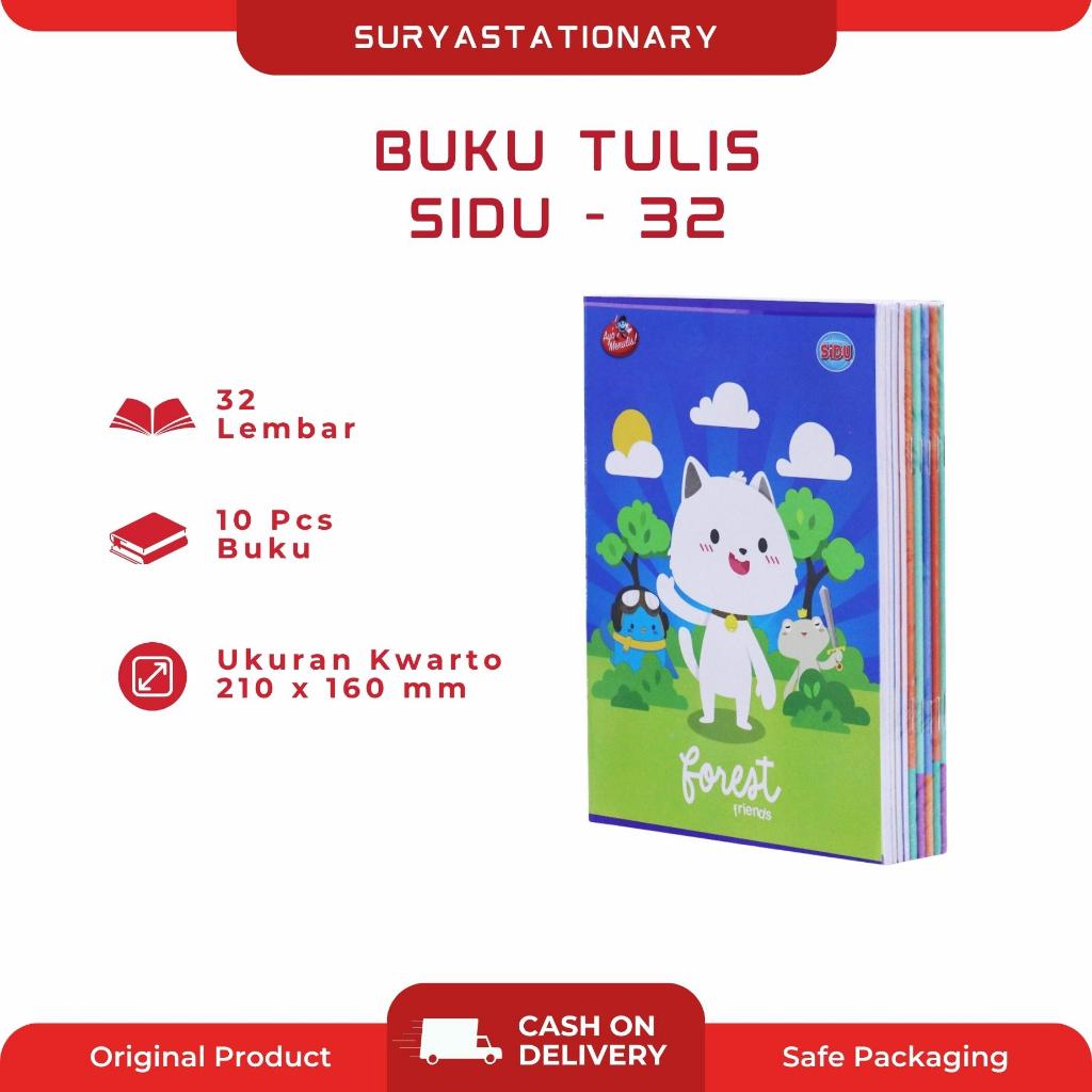 BUKU TULIS SIDU ISI 32 LEMBAR (PAK) + FREE GIFT / BUKU TULIS SIDU 32 / BUKU TULIS 32