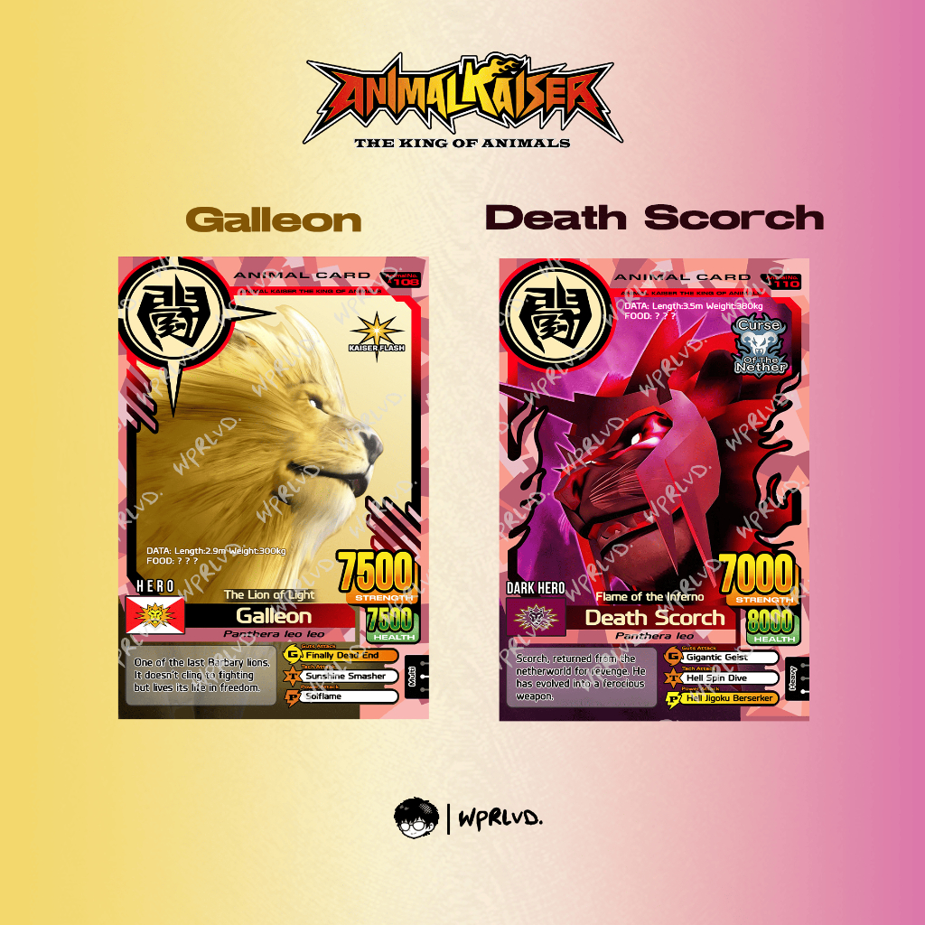 Animal Kaiser - Galleon & Death Scorch (Fanmade Foil Card)