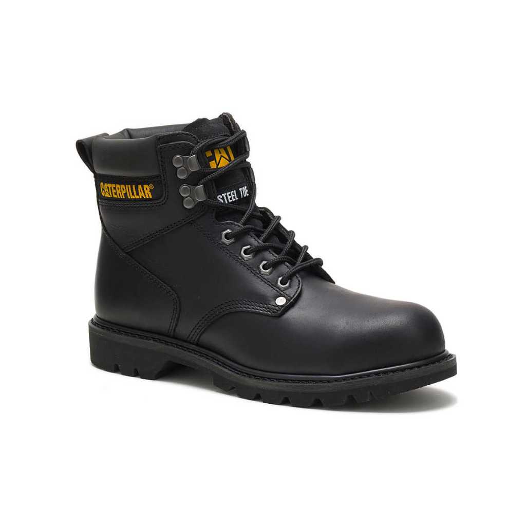 Sepatu Safety Pria Caterpillar Original Second Shift ST Black