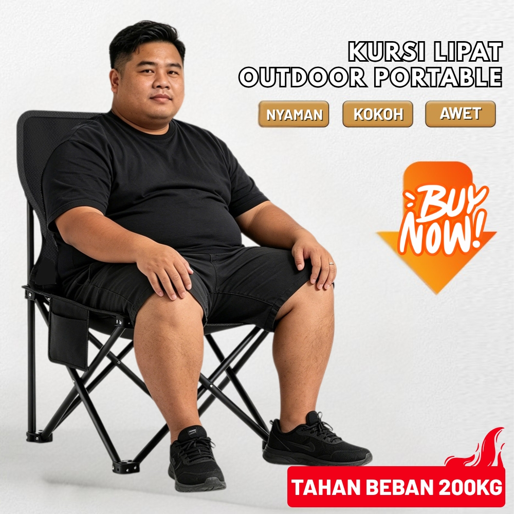 [DISKON PENGGUNA BARU] Kursi Lipat Outdoor Portable Kursi Mancing Camping Gunung Kursi Lukis Sketsa 