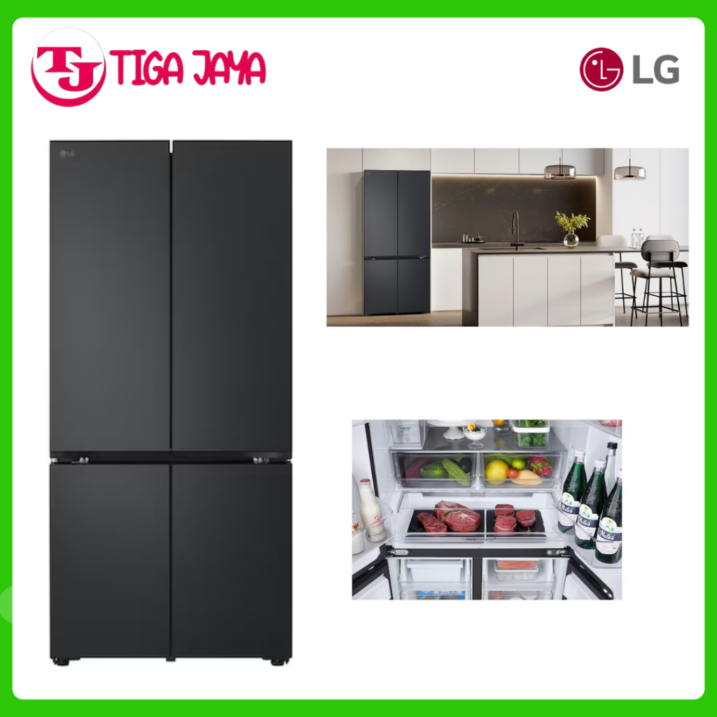 LG GV-B23FFQPB Kulkas 4 Pintu Inverter LG kulkas Multidoor GVB23FFQPB