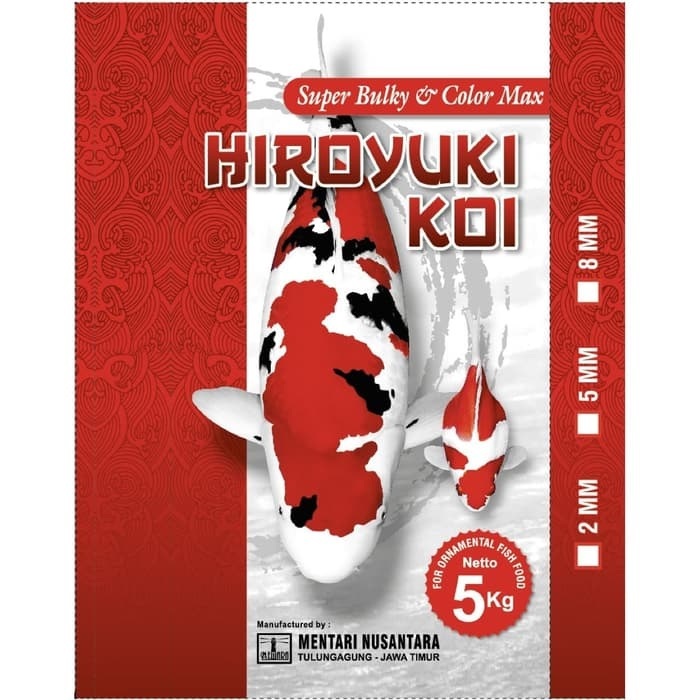 HIROYUKI KOI Super Bulky & Color Max Pakan Ikan Koi 5kg