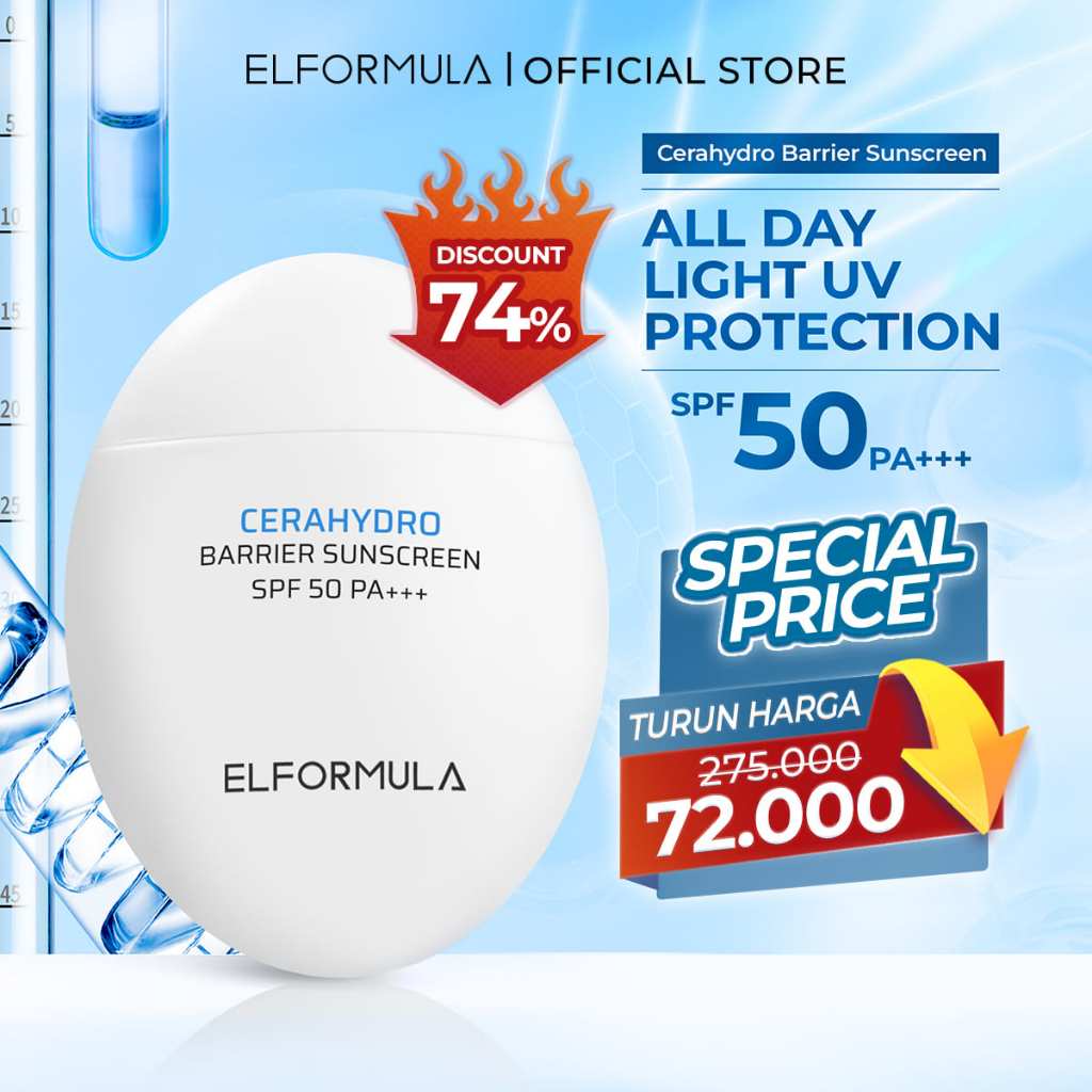 [TURUN HARGA] ELFORMULA Intensive CeraHydro Barrier Repair Sunscreen SPF 50+++ - Sunblock Sun Screen