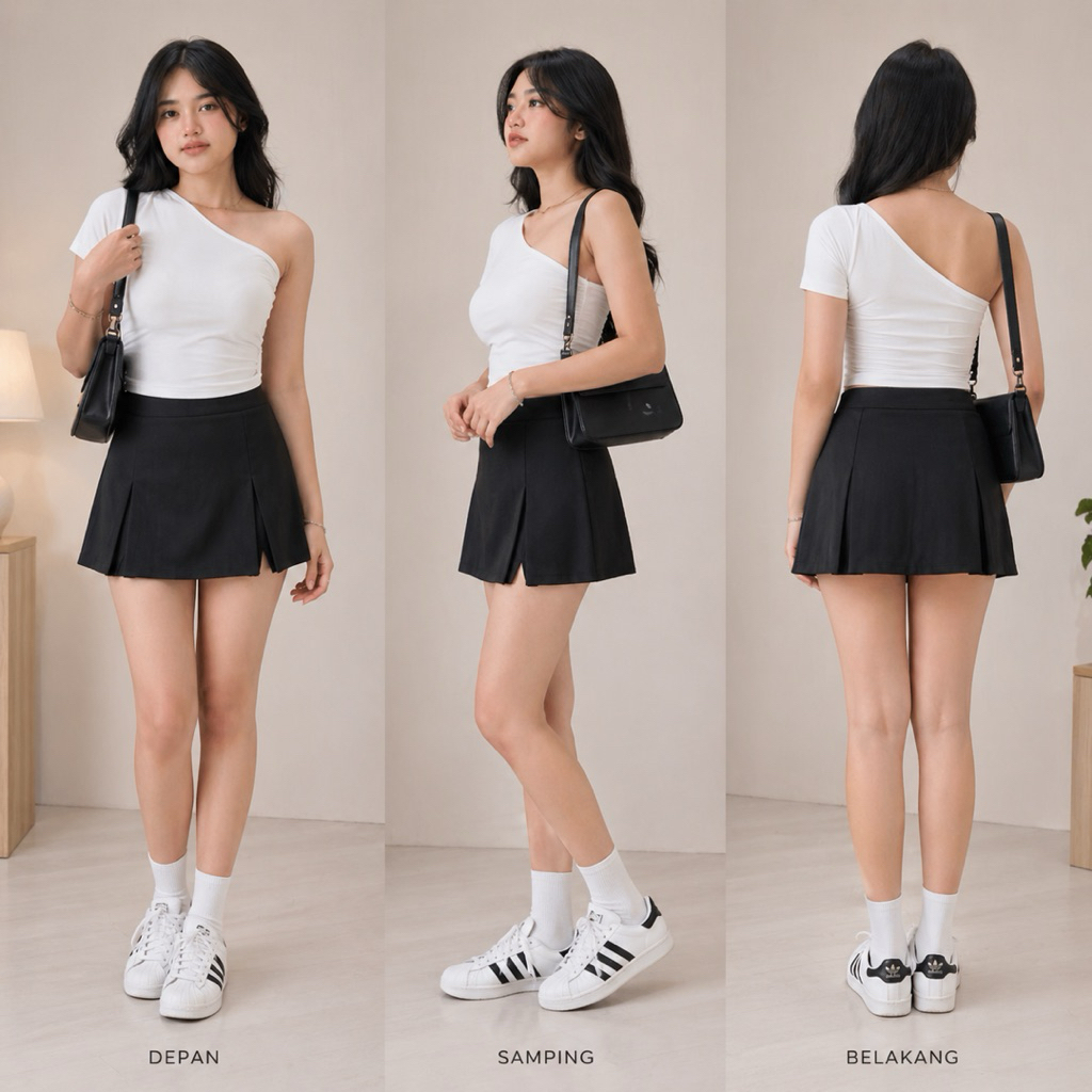 Sukma - Grace Korean Crop Top One Shoulder 014