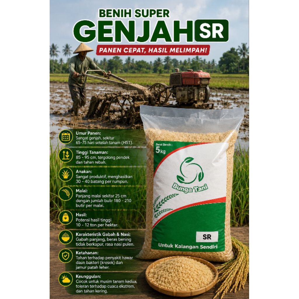 BENIH PADI GENJAH SR 5Kg