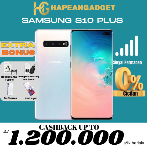 SEIN Samsung Galaxy S10 Plus / S10+ 8/128GB 8/512GB 12/1TB Second Fullset Resmi