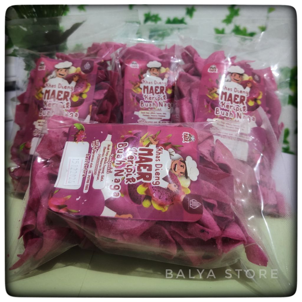 KRIPIK BUAH NAGA || 200gram || khas dieng