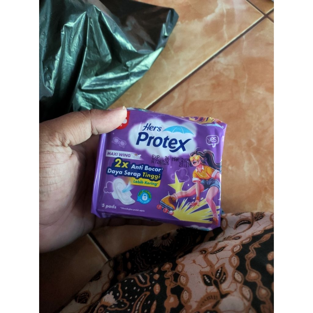 protex ungu isi 5 pads per bungkus