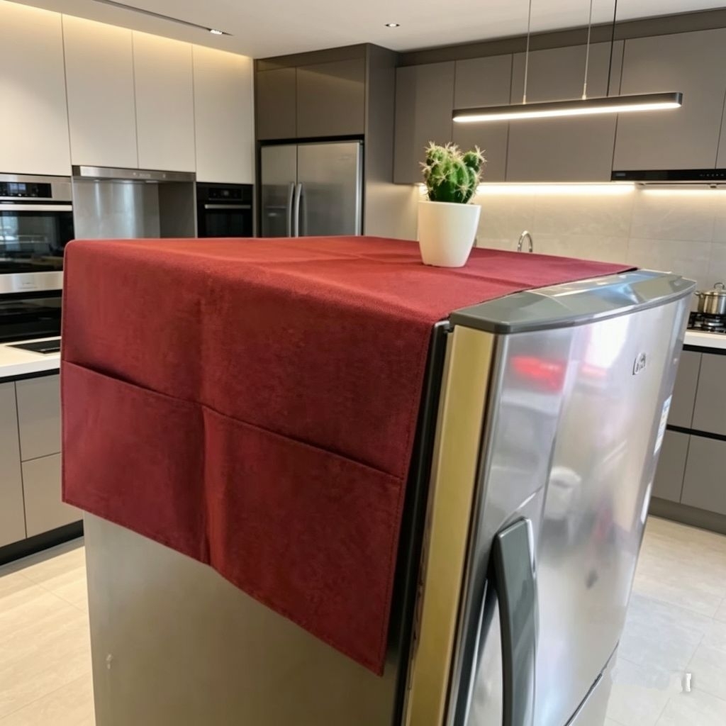 taplak kulkas murah,, taplak kulkas premium, taplak kulkas estetik/ Taplak kulkas 1pintu 2pintu/tutu