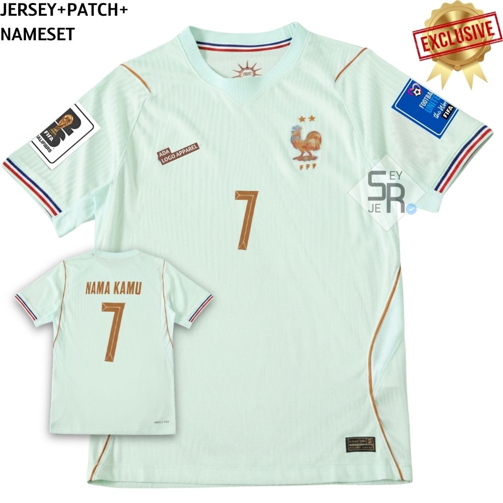 Jersey Prancis Away World Cup 2026 Grade Original - Jersey Prancis Piala Dunia Terbaru High Quality