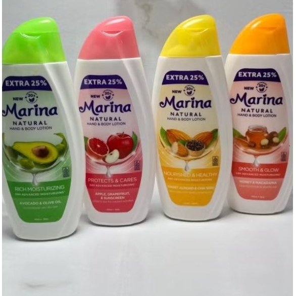 marina hand body lotion natural 150 ml