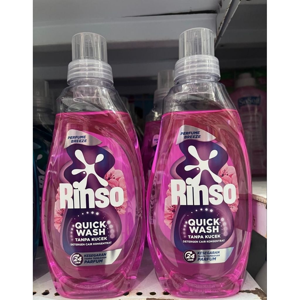 RINSO QUICK WASH DETERGEN CAIR 650 ML BOTOL