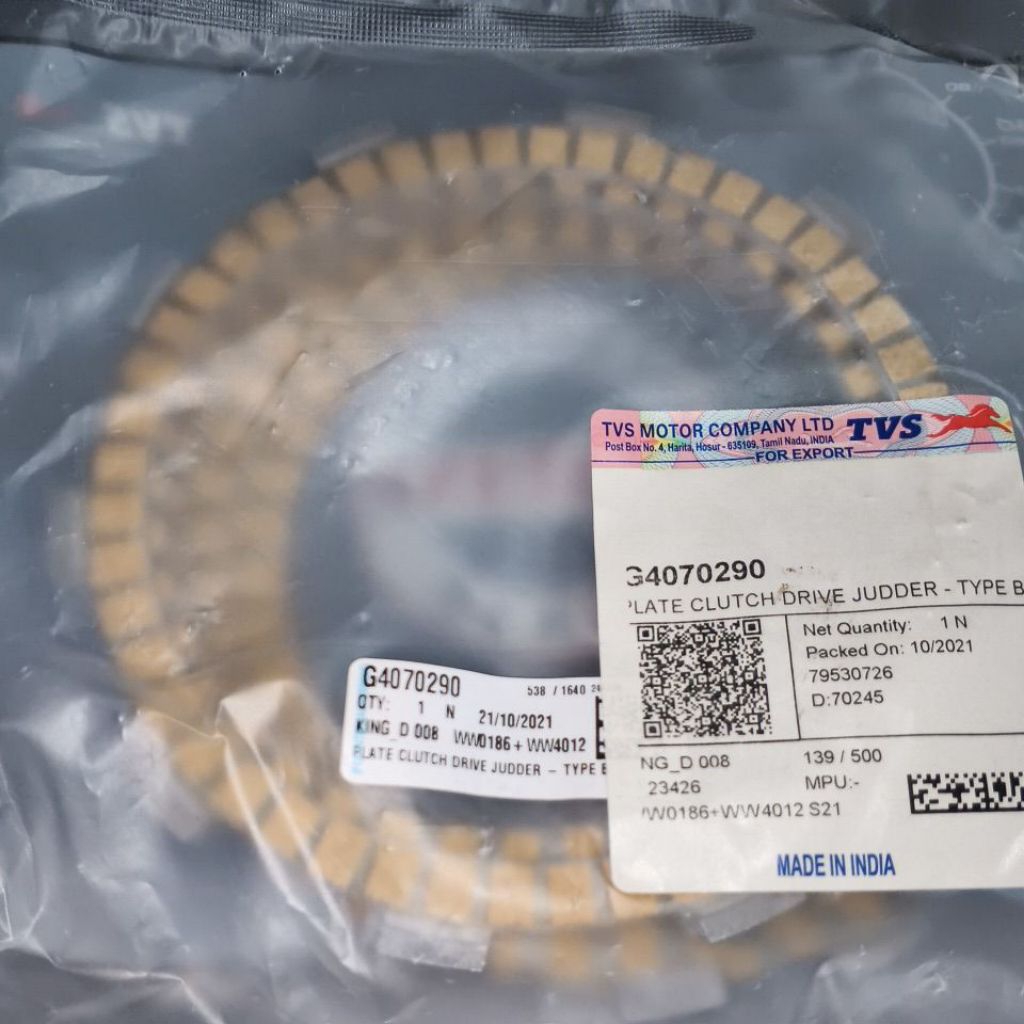 KAMPAS KOPLING BAJAJ TVS KING/TVS KARGO BOX/ TVS PICK UP (BAJAJ TVS RODA 3)