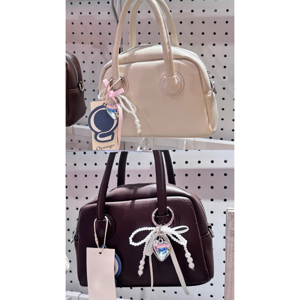 Qyounger tas selempang wanita cream,cokelat crossbody bag OHSOME
