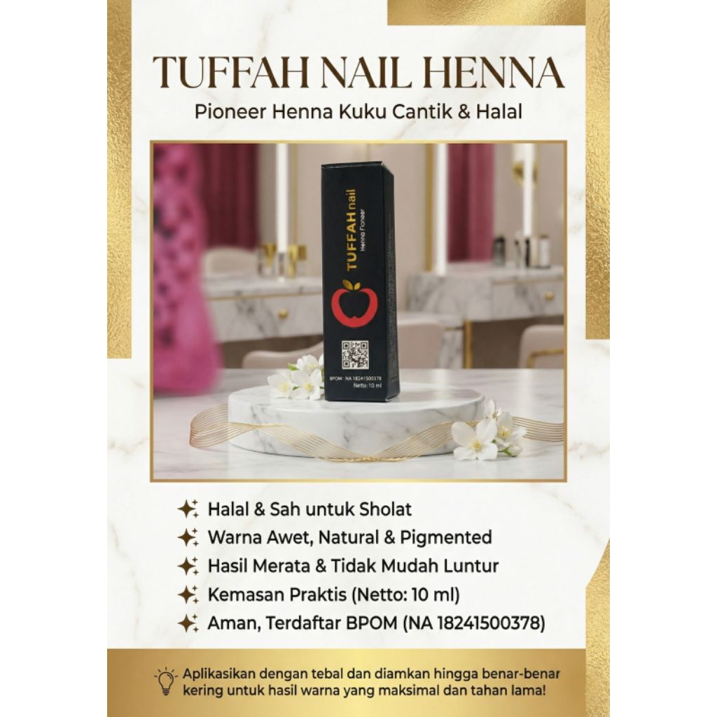 100% Ori Tuffah Nail Henna